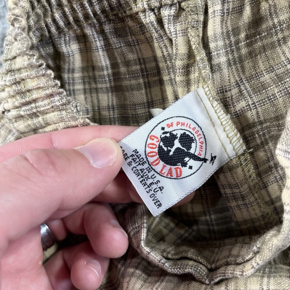 VINTAGE GOOD LAD SHORT BOYS SIZE 4T TODDLER LINEN BLEND PLAID USA MADE - Image 3 of 4