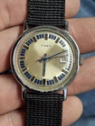 Timex Mercury 1974 Blue Accent Mens Vintage 1970s Mechanical Handwind Watch...