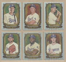 2024 Topps Allen & Ginter Silver Portrait Foil RANGERS Base Team Set of (10)