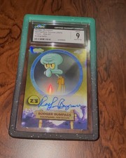 2025 Topps Chrome SpongeBob SquarePants Squidward Auto Rodger Bumpass CGC 9