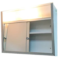 Ketcham Sdl-2419 24" X 19" Surface Mounted Ss Framed Sliding Door Illuminated