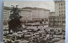 Berlin, Stalinallee mit Cafe Warschau, DDR, 1957