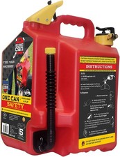 Surecan Sur5sfg2 Gas Can, Hdpe, 5 Gal, Flexible Rotating Nozzle, Self Venting,