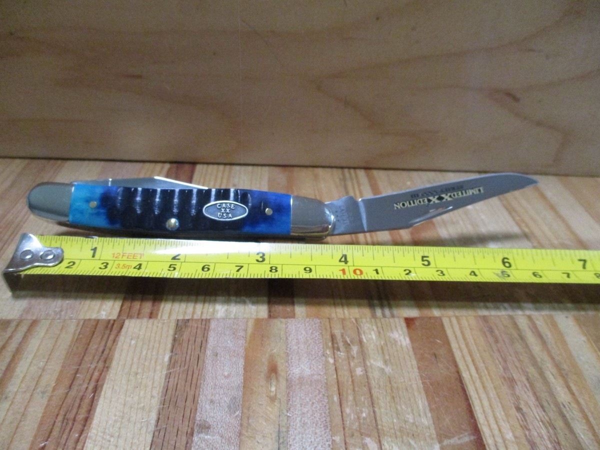 NIB Case XX Limited Edition Ocean Blue Bone Gator Jig Muskrat