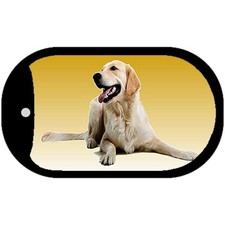 Golden Retriever Novelty Metal Dog Tag Necklace 2" x 1"