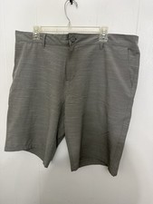 OP OPFLEX 4 Way Stretch Golf Shorts Gray Mens 38 Performance Casual