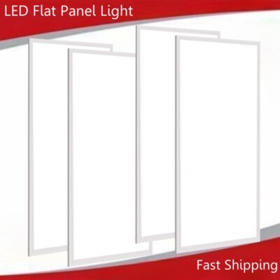4Pack 2x4 FT Drop Ceiling Flat LED Light Panel,Recessed Edge-Lit Troffer Fixture