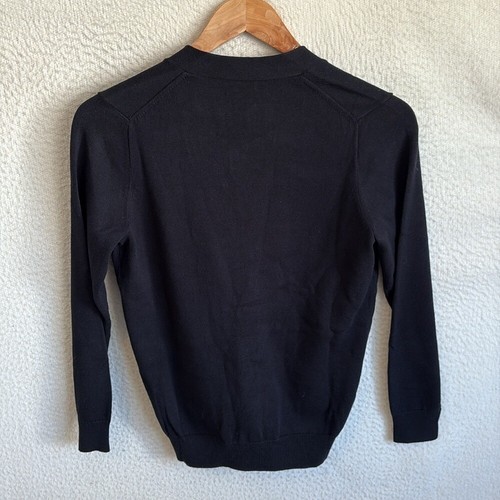 J Crew Crewcuts Black Cardigan Sweater Large 10 11 - Picture 5 of 6