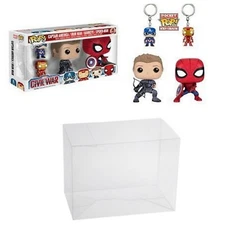 0.50mm Box Protector Fits Civil War FUNKO POP! 4 PACK with the Keychains