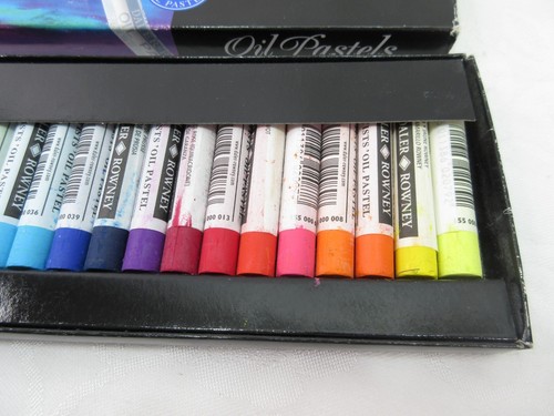 Daler Rowney Oil Pastel Set 24 Pieces Professional Quality Mixed Media NEW/BOX - Picture 5 of 10
