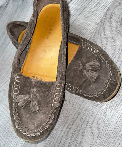 Soul of Africa Handmade in Africa Moccasin Loafers Brown Leather 5 US 7 Women's - Picture 6 of 9