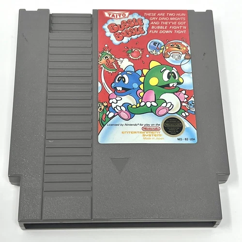 Bubble Bobble (Nintendo Entertainment System, 1988) - Good Condition Tested Game
