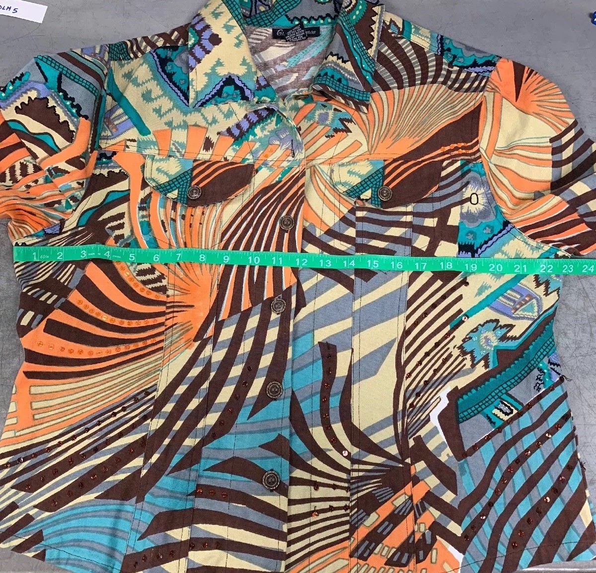 Candy Couture Multi Colored Striped Button-Up Jac… - image 5