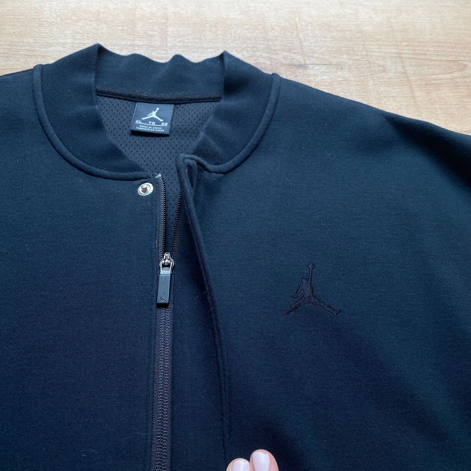 Nike Air Jordan Varsity Jacket Black Men's Size X… - image 4