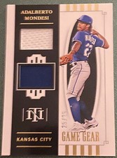 ADALBERTO MONDESI 2021 National Treasures 25/25 Dual Patch Game Gear Player Worn