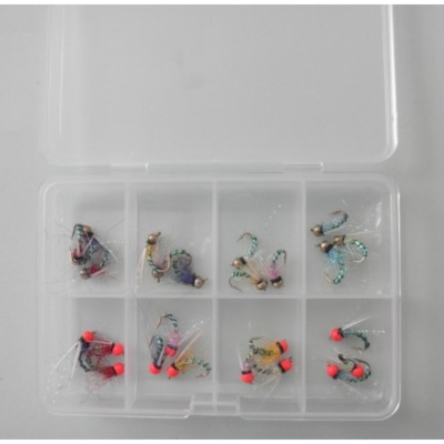 Buzzers, Trout Flies, 24 Boxed UV Buzzers, Good stalkers, Hothead & Goldheads
