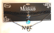 Disney The Little Mermaid Ariel Tattoo Shell Layer Choker Necklace Set BRAND NEW