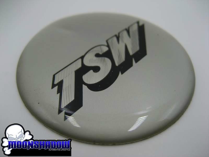 1 NEW TSW CUSTOM WHEELS WHEEL RIM CENTER CAP REPLACEMENT EMBLEM BADGE DECAL-image