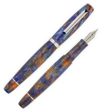 Scribo La Dotta Fountain Pen in Al Zigant Diamondcast, 18kt EEF Nib -NEW