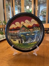 Painted Wood Bowl