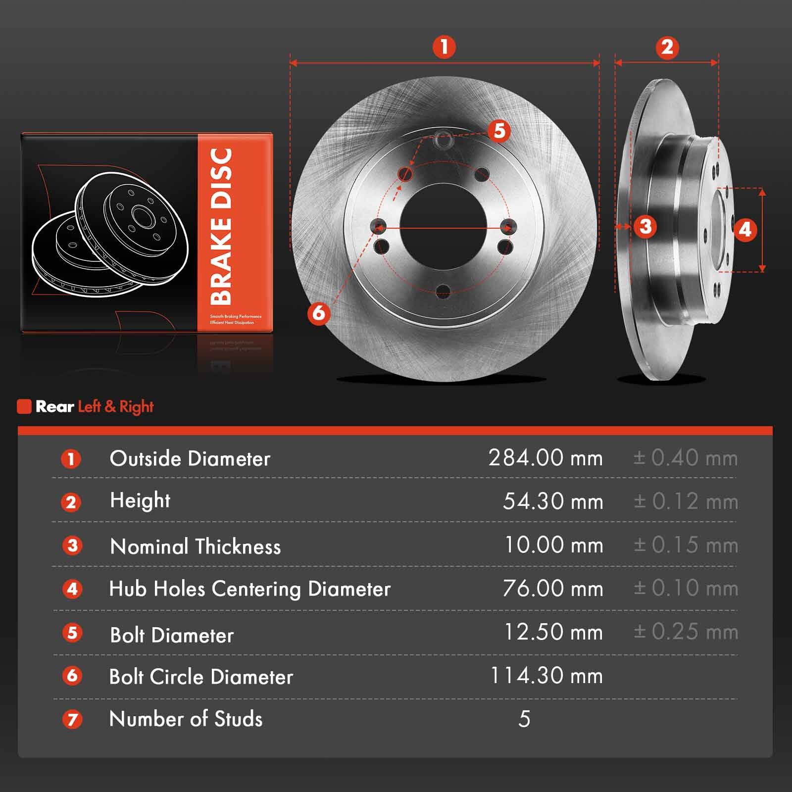 Front & Rear Disc Brake Rotors for Hyundai Sonata 20052015 Kia Optima 20112013 eBay
