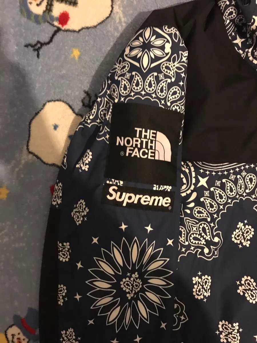 supreme x the north face Navy Bandana Jacket size M