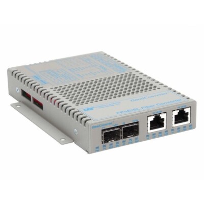 Omnitron 9359-1-21W OmniConverter/SL 10/100/PoE Ethernet Fiber Media Converter