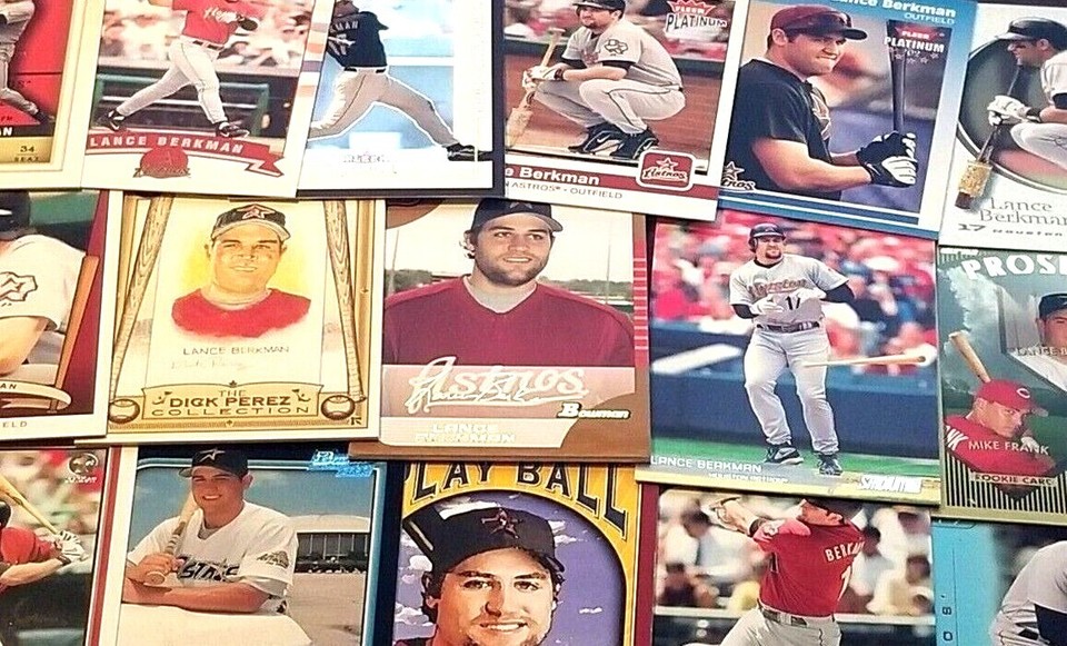 LANCE BERKMAN  100,S YOU PICK HUGE COLLECTION MINT HARD TO FIND CARDS ALL LANCE
