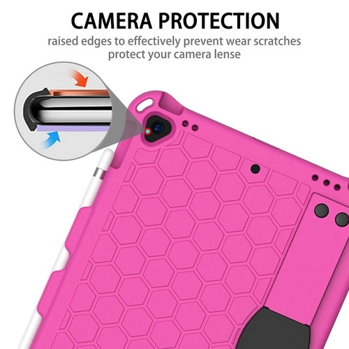 Rubber Stand Case Cover With Strap For iPad Mini Air Pro 1 2 3 4 5/6/7/8/9th Gen - Picture 31 of 84