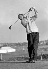 Golf 1961 Ryder Cup Great Britain's Neil Coles Driving Off Old Photo