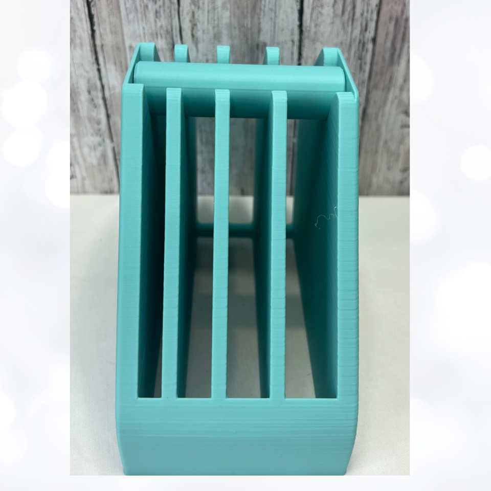3D Printed Double Sided TAPE DISPENSER Crafting Tear Tape Holder Teal 3d-printed-double-sided-tape-dispenser-crafting-tear-tape-holder-teal