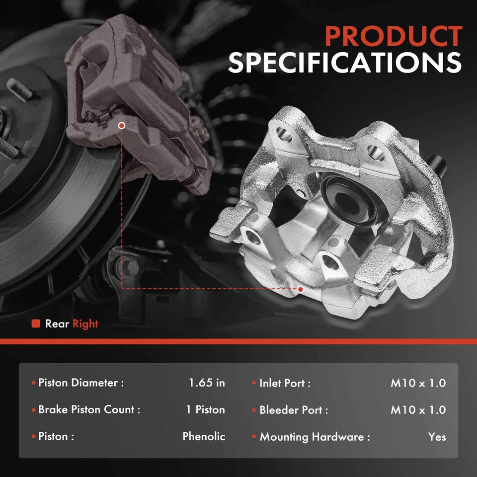 Pinza de freno de disco con soporte para Mercedes-Benz S350 S430 S500 CL500 trasero derecho Foto 2 de 4