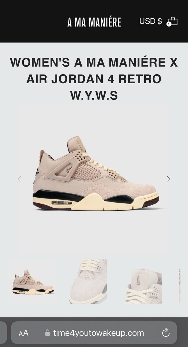 靴 A Ma Maniere Air Jordan 4 Retro Fossil A MA MANIERE JORDAN 4 FOSSIL STONE “WHILE YOU WERE SLEEPING