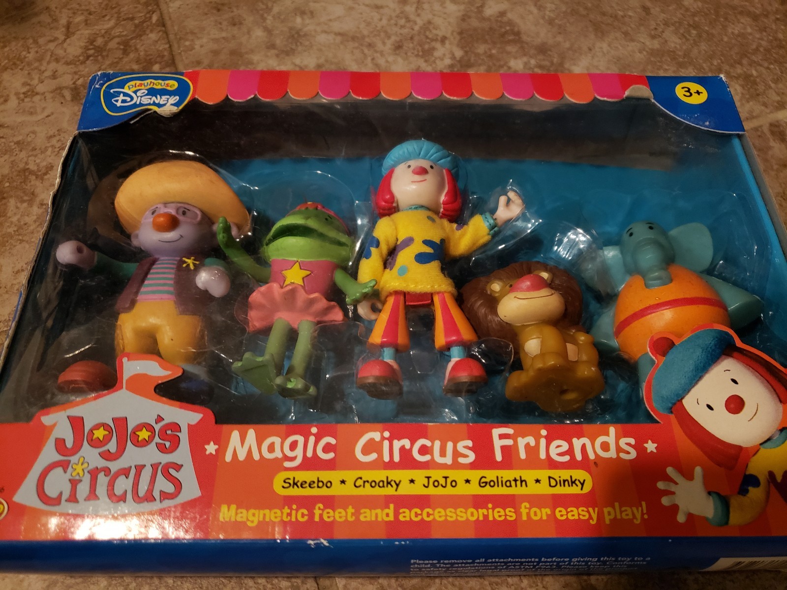 JoJo's Circus Magic Circus FriendsSkeebo Croaky JoJo Goliath & Dinky