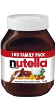 NEW Nutella 1kg Hazelnut Spread with Cocoa Chocolate Family Pack Pantry Bulk Jar