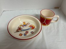 Tiffany Co Tiffany Toys VTG Children's China Bowl/ Cup Set Bank READ