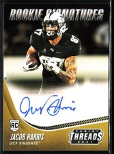 2021 Panini Chronicles Threads Draft Picks JACOB HARRIS Auto RC Rams