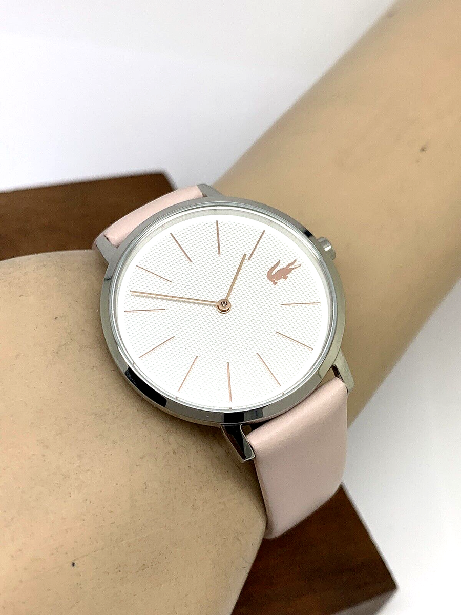 ラコステ LACOSTE レディース MOON 2001070 腕時計 Lacoste Women's Watch 2001070 Moon Quartz Silver Dial Pink