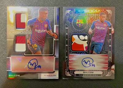 Malcom AUTOGRAPH PLAYER-WORN MATERIAL /5 /4 Obsidian