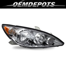 For 2005-2006 Toyota Camry Amber Corner Headlamp Chrome Headlight Assembly Right