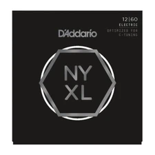 D'Addario NYXL1260 Nickel Wound Electric Guitar Strings; gauges 12-60