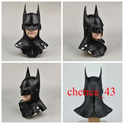 Justice League Batman Bruce Wayne Full Face Mask Cosplay Latex Helmet Headgear