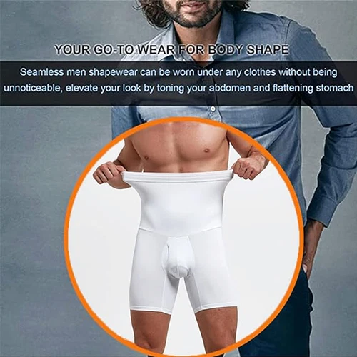 Boxer uomo body shaper miglioramento postura controllo pancia compressione intimo - Foto 9 di 30