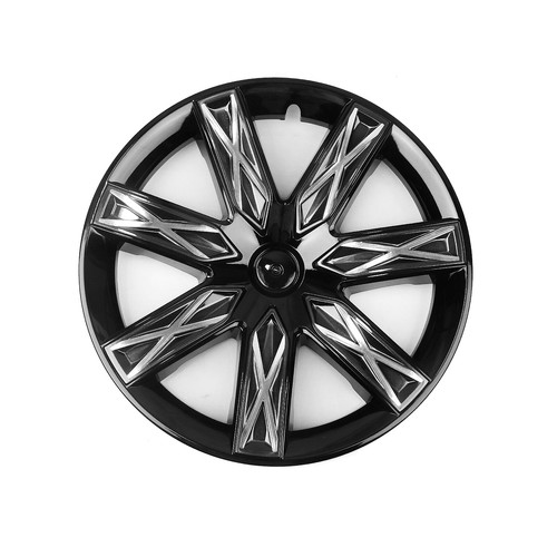 Gloss Black 19" Wheel Cover Hubcaps Rim Cover Kit For Tesla Model Y 20-24 21 22 - Picture 11 of 19