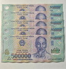 5 x 500,000 VIETNAM DONG 2.5 million DONG per purchase  USA SHIPPER