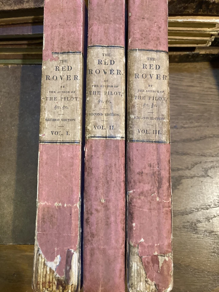 The Red Rover, James Fenimore Cooper, In 3 Volumes, 1828. - Image 3 of 4