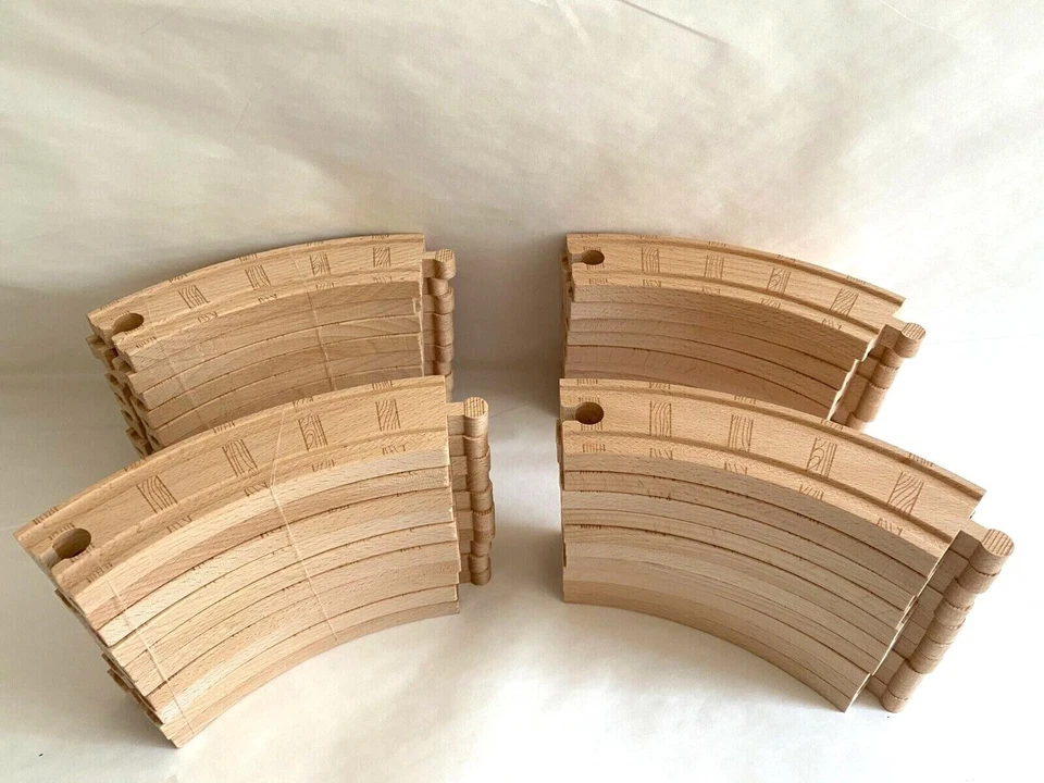 75 Piece Straight Curved Track Set - Authentic Thomas & Friends Wooden Wood NEW - Image 3 of 4