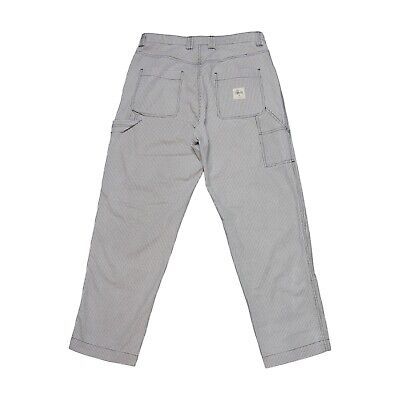 Stussy Double Knee Checkered Work Pants Carpenter Black Stussy Double Knee Checkered Work Pants Carpenter Black