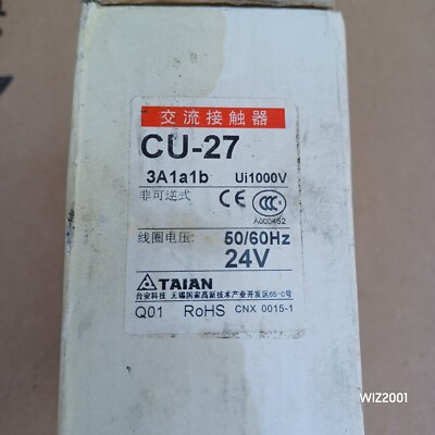 New Open Box Never Used TECO TAIAN CU-27-3A1A1B contactor AC-220V 50 / 60 HZ
