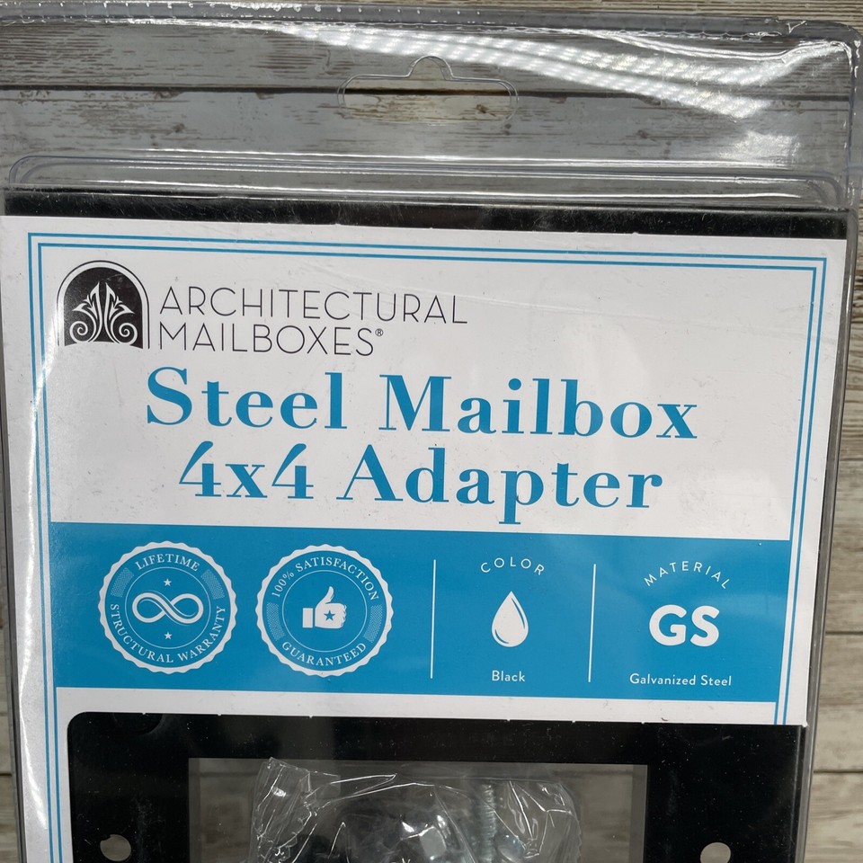 Architectural Mailboxes STEEL MAILBOX 4 x 4 Adapter 7540B10 Plate